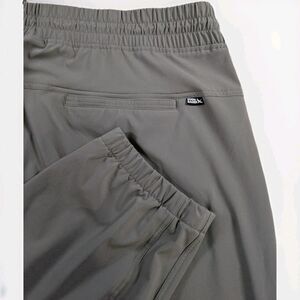 Eddie Bauer Jogger Pants Womens 24W Green Performance Pull On Zipper Pockets